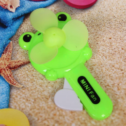 Игрушка вентилятор детский "Зелёная лягушка" 12см