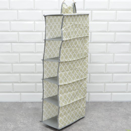 Полка для хранения вещей подвесная 5 отделений 30*15*70см "Сильвия"