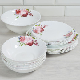 Столовый сервиз 19 предметов "Розы"