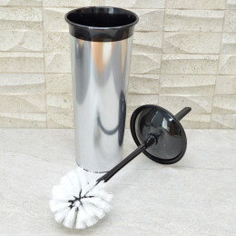 Ерш для туалета "Rambai" закрытый с декором черный