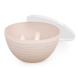 Миска 2,5л с крышкой "Оазис", бежевый