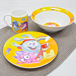 Набор детской посуды 3 предмета "Смешарики" SMS3-4