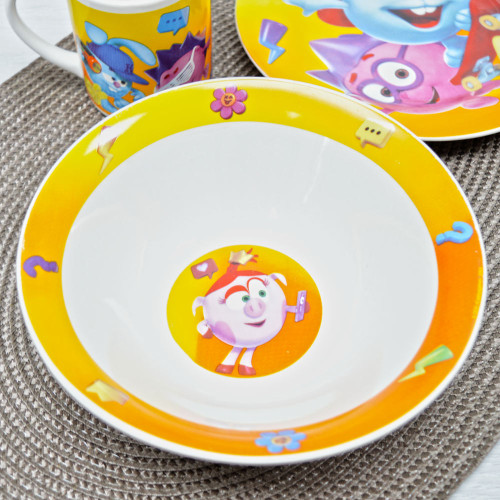 Набор детской посуды 3 предмета "Смешарики" SMS3-4