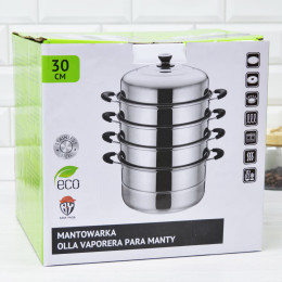 Мантоварка 4-х ярусная 30см нерж