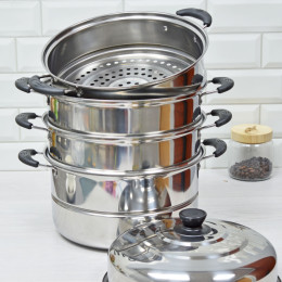 Мантоварка 4-х ярусная 30см нерж