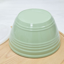 Миска 1,5л с крышкой, цвет микс