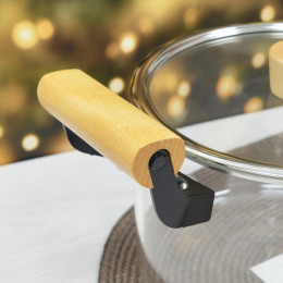 Кастрюля 2,3л стеклянная с крышкой BZ-BH-174