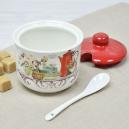 Банка для сыпучих 350мл с ложкой "Dream tea"