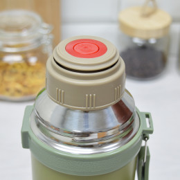 Термос 1,2л "Njoy your life" с откидной ручкой