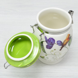 Банка для сыпучих 930мл "Птичка" LR 26606