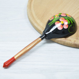 Ложка деревянная столовая с росписью Чернушка