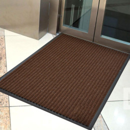 Коврик 120*250см влаговпитывающий ребристый FLOOR MAT Стандарт, коричневый