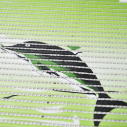 Коврик мерный ПВХ Фотопринт 0,65*15м "Дельфины на зеленом" BZ-DMT-1042C065