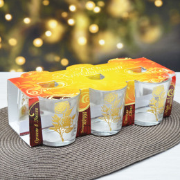 Набор стаканов 6шт 250мл "Роза неоновая" низкие