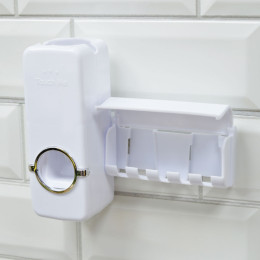 Дозатор для зубной пасты с держателем для зубных щеток