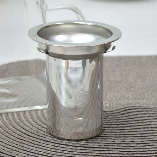 Чайник заварочный 0,55л стеклянный с металлическим ситом МС304