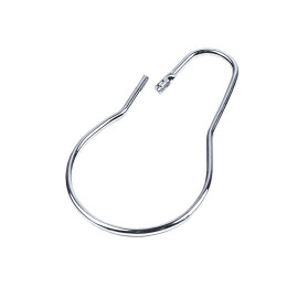 Крючок-карабин для штор универсальный 70*35мм хром 100шт