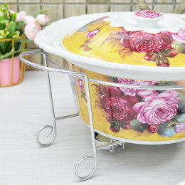 Мармит 2,8л керамический с крышкой, R-155023