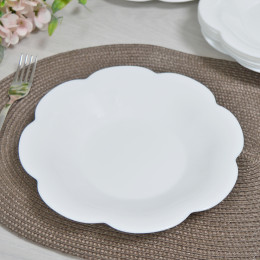 FLORE OPAL&BLACK Столовый набор 18предметов