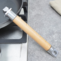 Сковорода 26см чугунная глубокая со съемной ручкой тм Гардарика