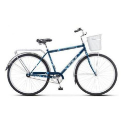 Велосипед 28" STELS Navigator-300 С 20" темно-синий, корзина