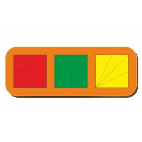 Рамка вкладыш Сложи квадрат, Никитин, 3 квадрата, ур.2, в асс-те 064104