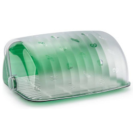 Хлебница Санти зеленый, полупрозрачный пластик