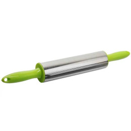 Скалка металлическая с пластиковыми ручками 39*5см