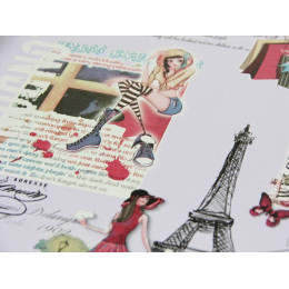 Поднос 35,5см круглый с антискользящим покрытием ПВХ, пластик