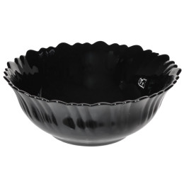 Салатник 500мл 15см Nero Classico волнистый край черный