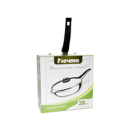 Сковорода 28см Престиж с несъемной ручкой и стеклянной крышкой