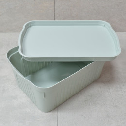 Ящик для хранения "Юнит" 8л с крышкой