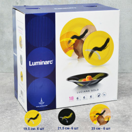 AMB LUCIANA GOLD Столовый сервиз 18 предметов 92308