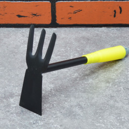 Мотыжка садовая 30см металл с пластиковой ручкой
