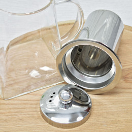 Чайник заварочный 0,65л стеклянный "Пирамидка"