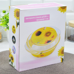 Кастрюля стеклянная 1,5л с крышкой для СВЧ S2358/2 BB031 L