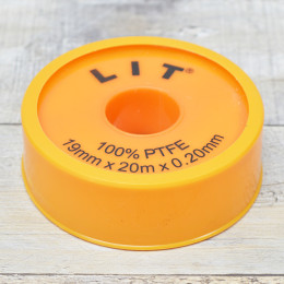 Фум лента сантехническая 19мм*0,020мм*20м