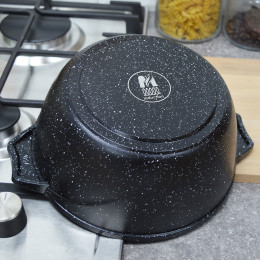 Кастрюля 2л Гранит black Induction Pro