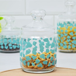 HUCKET TURQUOISE Набор банок 3шт 0,5л, 0,75л, 1л 91608