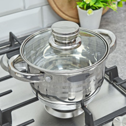 Кастрюля 1,5л нержавеющая сталь Premium BK-1442