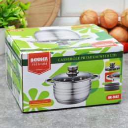 Кастрюля 1,5л нержавеющая сталь Premium BK-1442