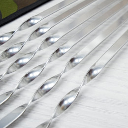 Набор шампуров "Камуфляж" 610*10*1,5мм, плоские