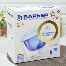 Барьер кувшин Экстра индиго, 2 кассеты "Барьер Старт"