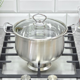 Кастрюля 2,4л нержавеющая сталь SA-P2018