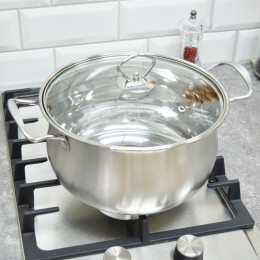 Кастрюля 4,2л нержавеющая сталь SA-P2022