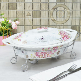 Мармит 2л керамический с крышкой, R-155022