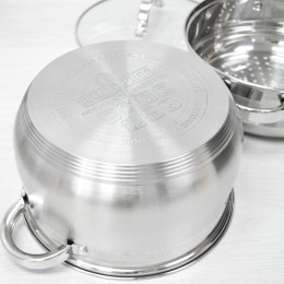 Пароварка 5,1л, нерж, индукция Bella Cucina