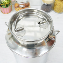 Бидон 10л нержавеющая сталь Weltime