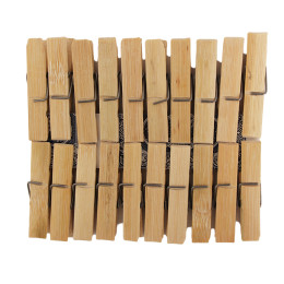Прищепки для белья бамбуковые 20 штук GARNET GR-WB211207102