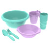 Набор посуды для пикника №1 «Праздничный» 4 персоны, 21 предмет АП 172